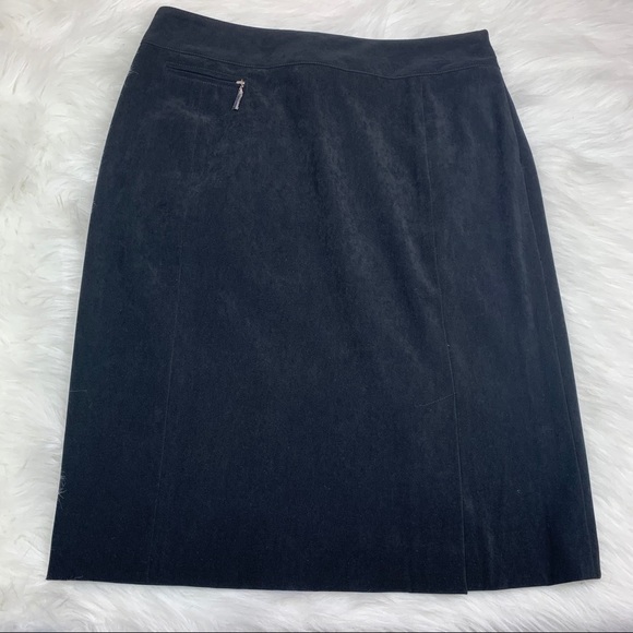 New with tags women’s size 8 Doncaster black stretchy polyester pencil skirt - Picture 2 of 11